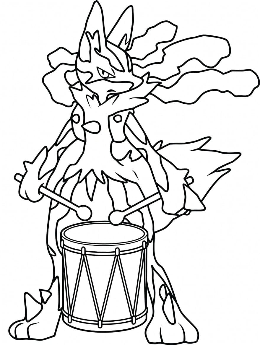 Lucario druckbare basisch