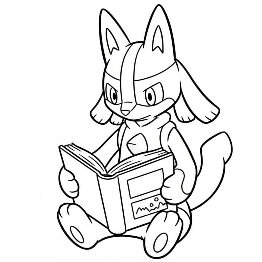 Lucario druckbare schlicht