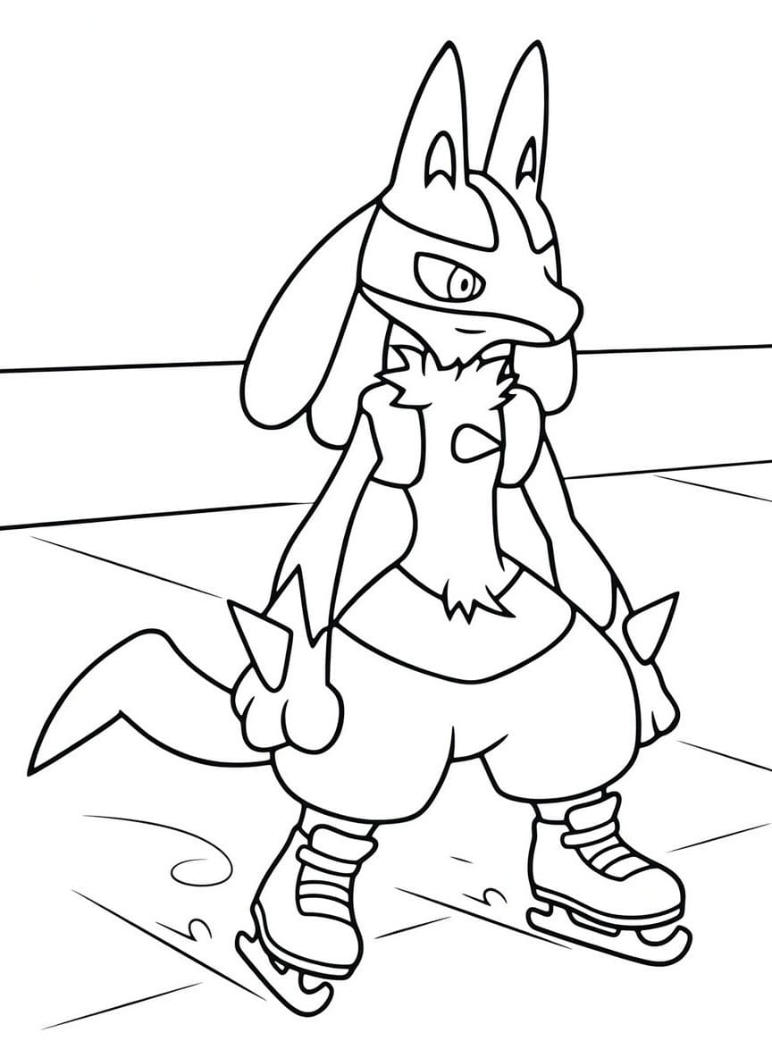 Lucario kostenlos druckbare