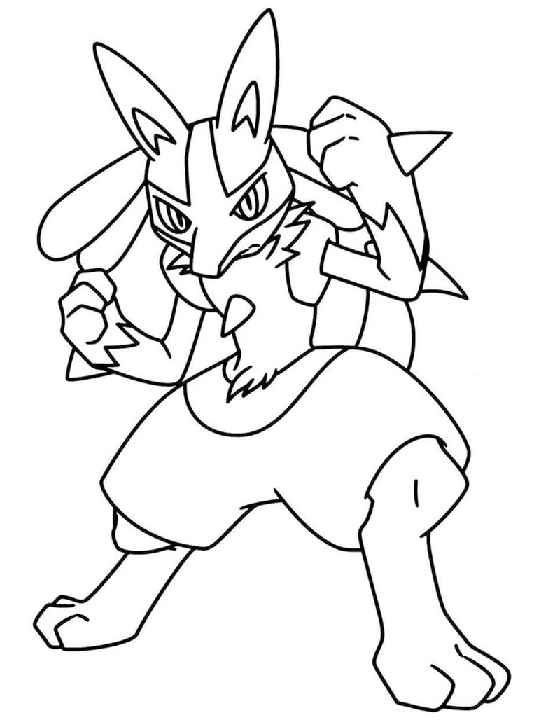 Lucario kostenlos druckbare schlicht