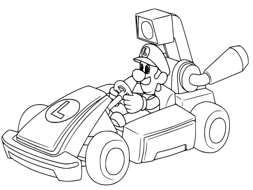 Mario Kart kostenlos druckbare einfach