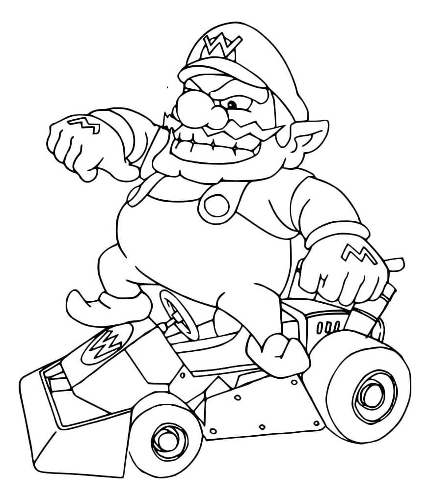 Mario Kart zum Ausdrucken für Kinder