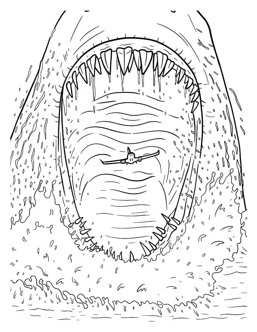 Megalodon druckbare basisch