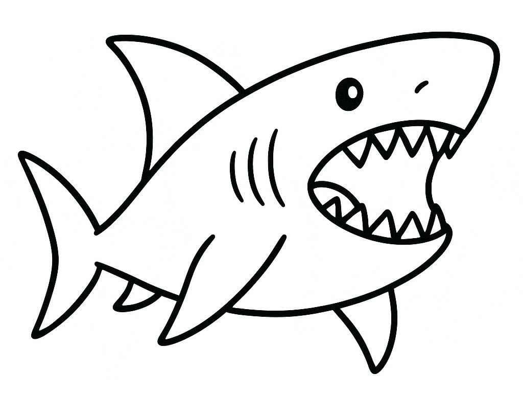 Megalodon kostenlos druckbare für Kinder