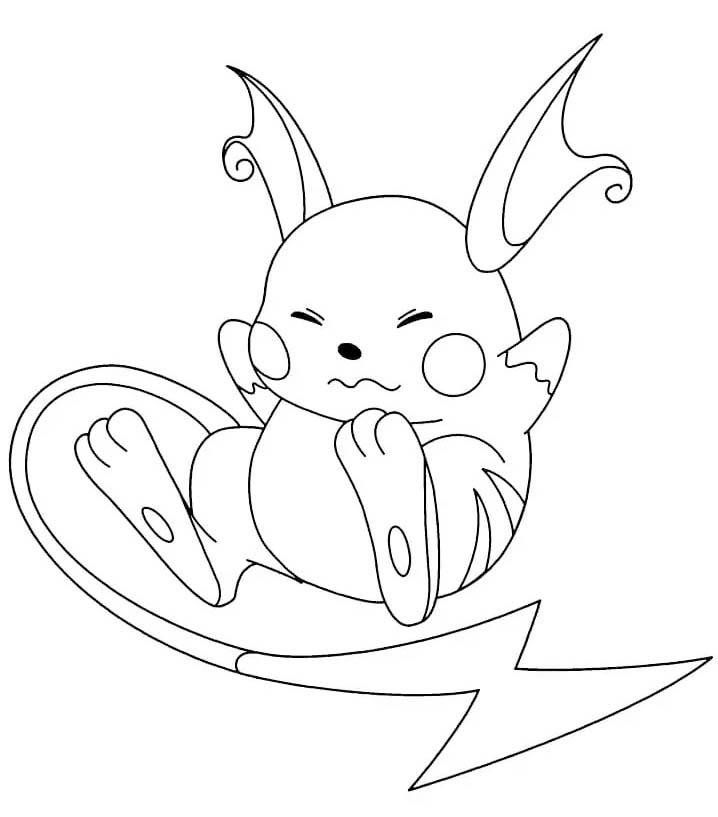 Raichu druckbare einfach