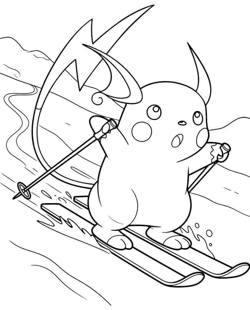 Raichu druckbare für Kinder