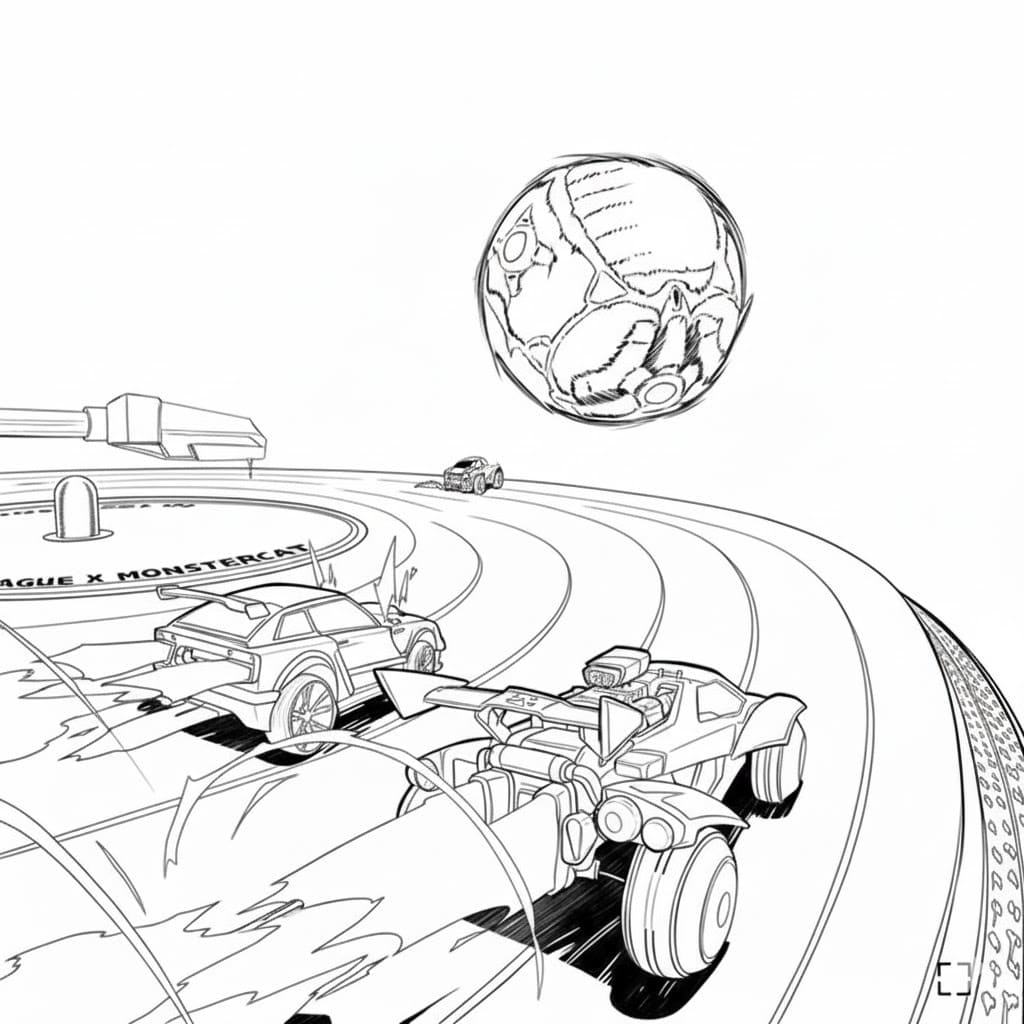 Rocket League kostenlos druckbare basisch