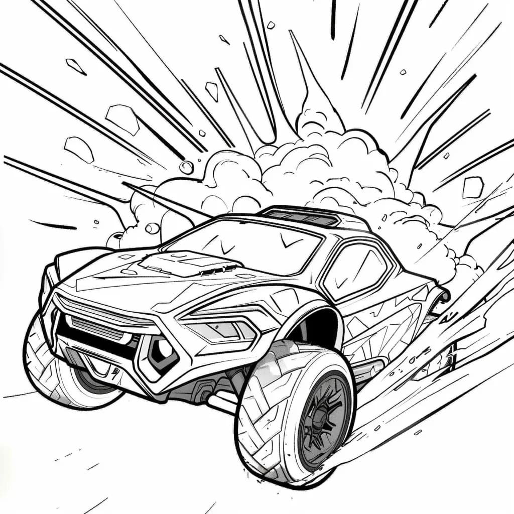 Rocket League kostenlos druckbare einfach