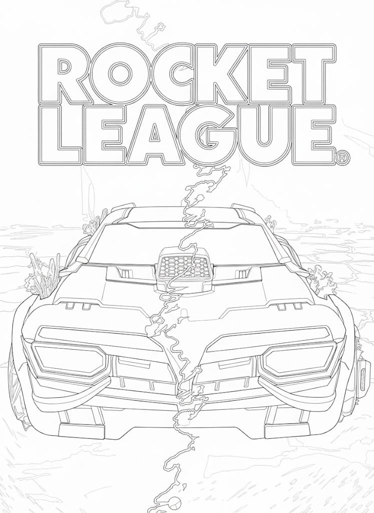 Rocket League ausmalbilder