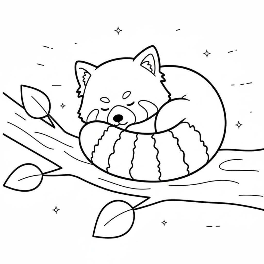 Roter Panda kostenlos druckbare für Kinder