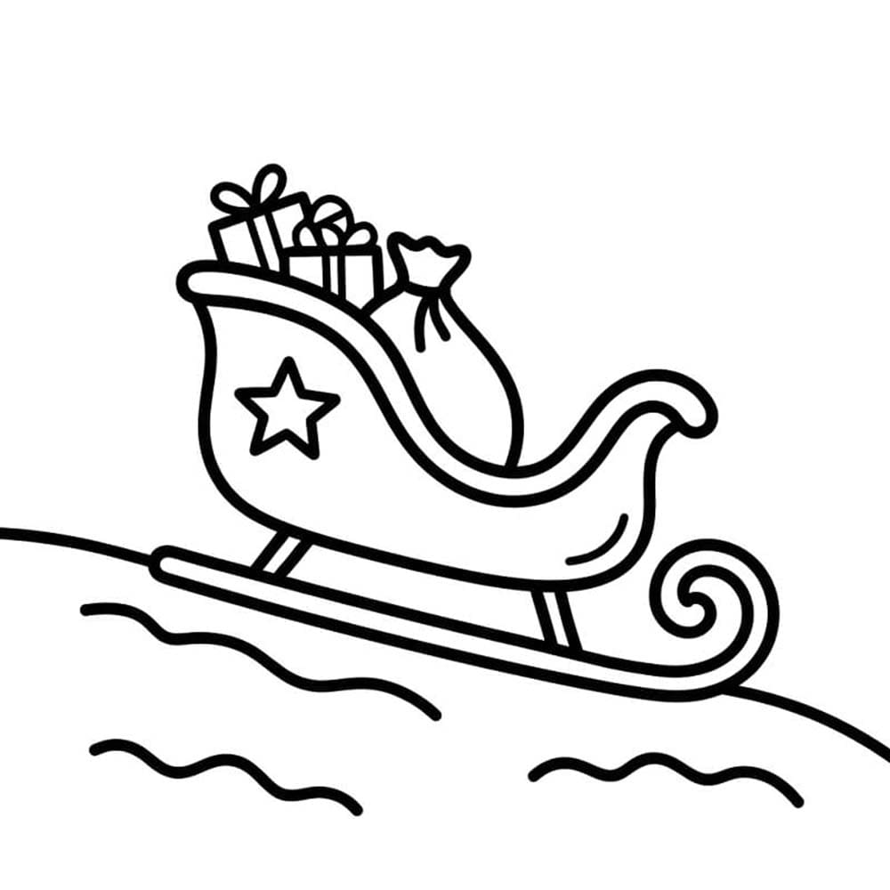 Schlitten druckbare einfach