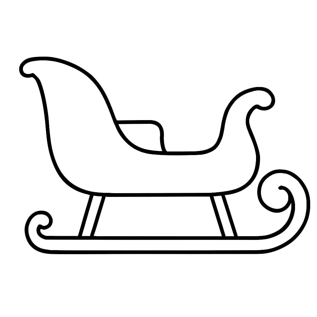 Schlitten druckbare schlicht