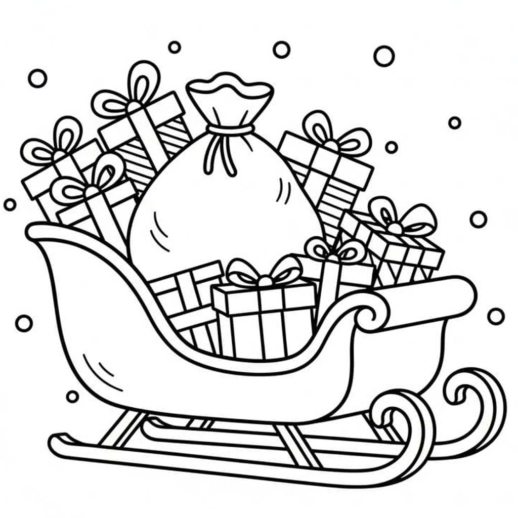 Schlitten kostenlos druckbare einfach