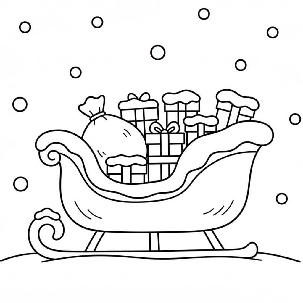 Schlitten kostenlos druckbare für Kinder