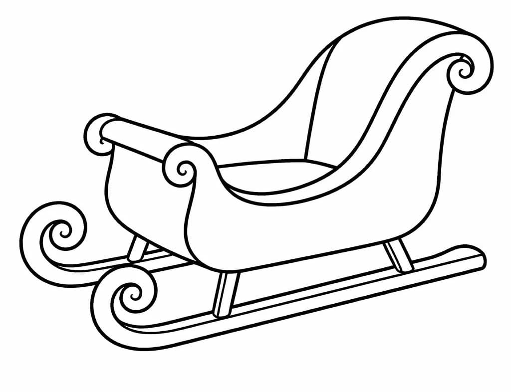 Schlitten kostenlos druckbare schlicht