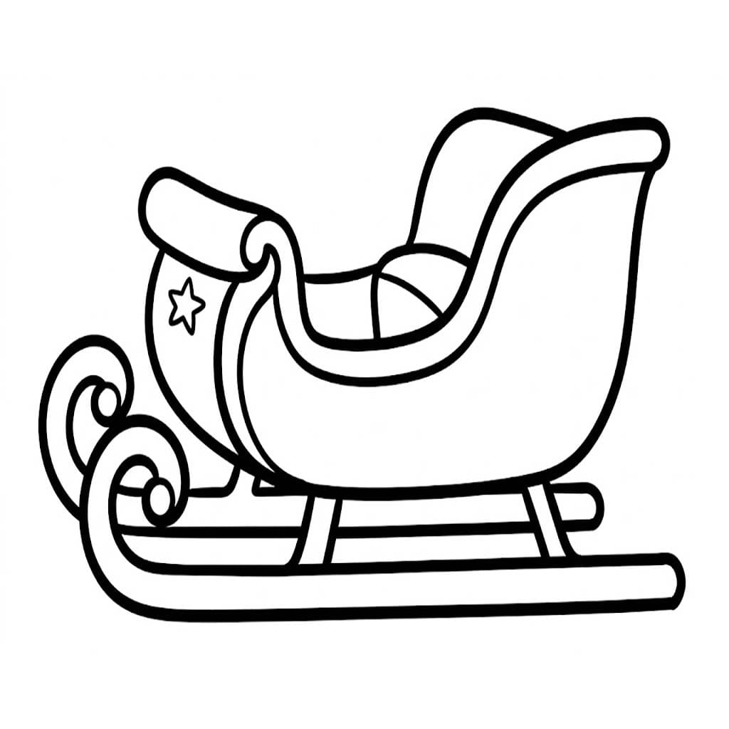 Schlitten zum Ausdrucken für Kinder