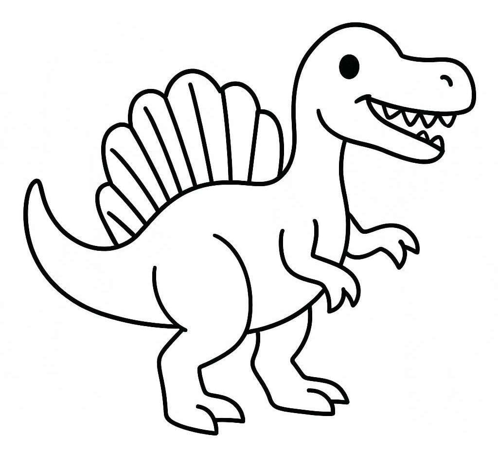 Spinosaurus druckbare einfach