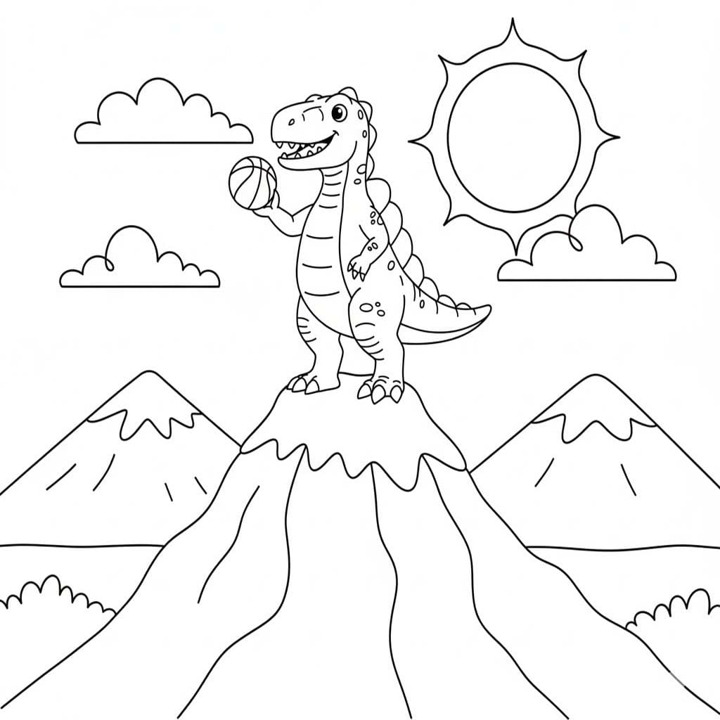 Spinosaurus druckbare schlicht