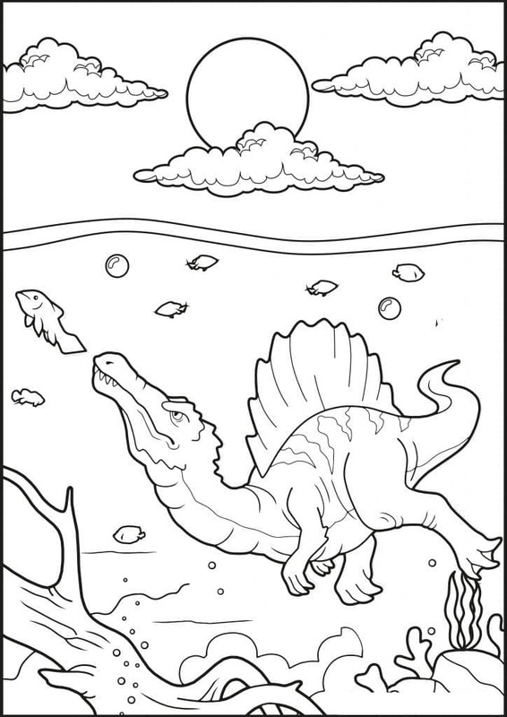 Spinosaurus kostenlos druckbare einfach