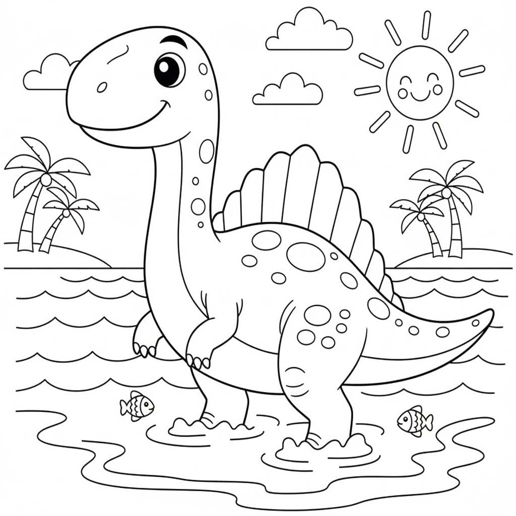 Spinosaurus kostenlos druckbare für Kinder
