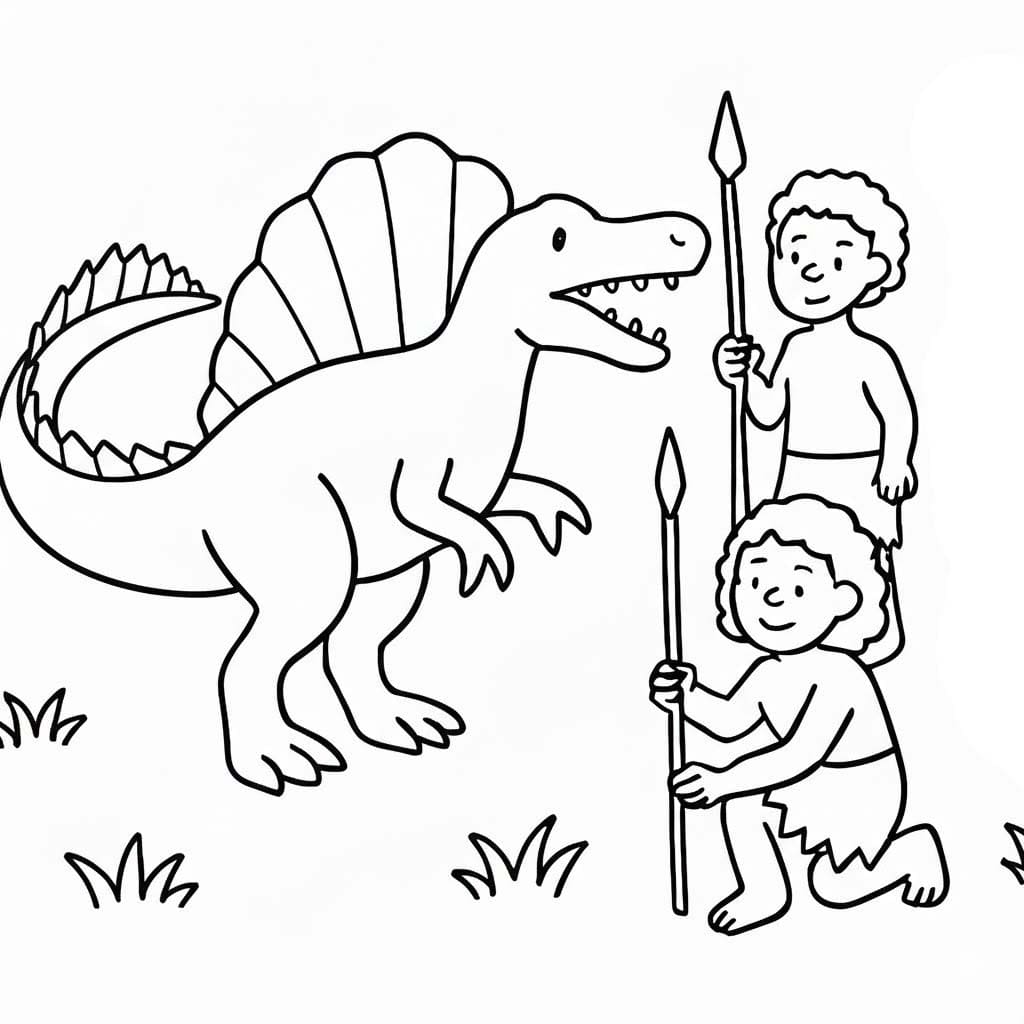 Spinosaurus kostenlos schlicht