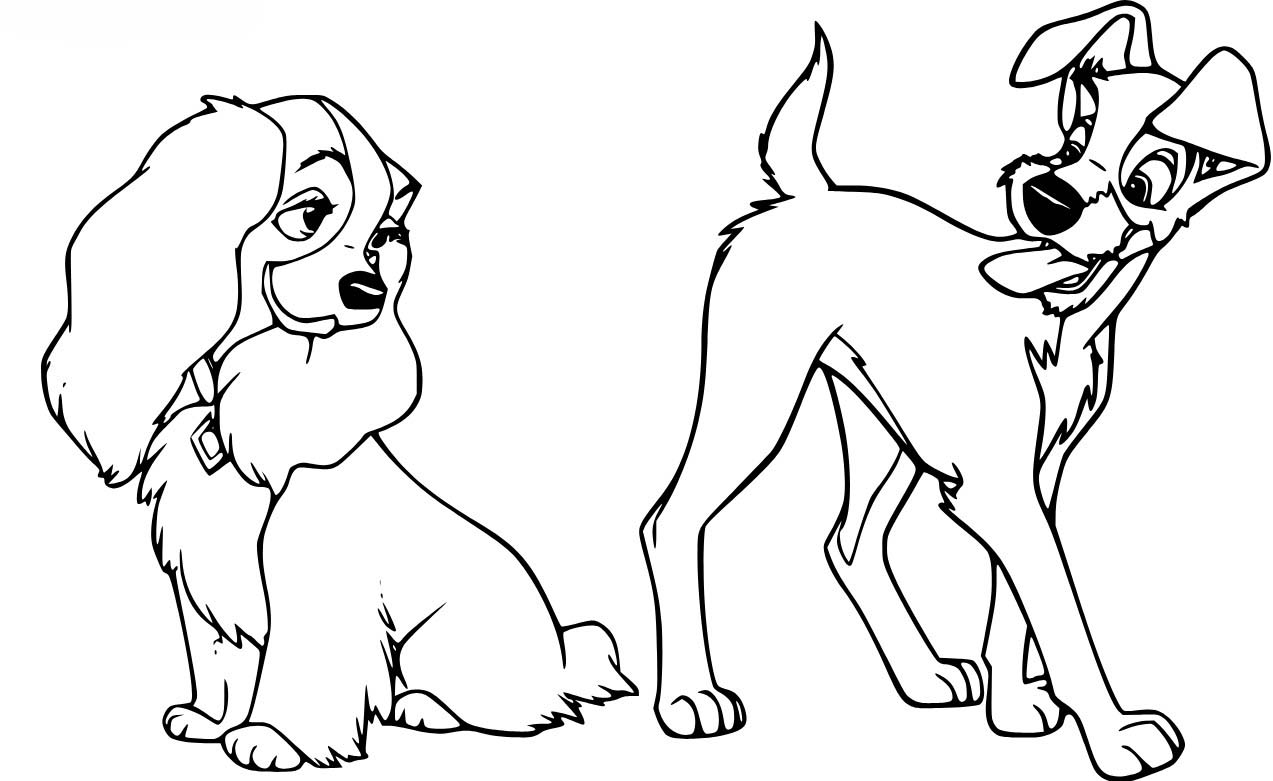 Susi und Strolch kostenlos druckbare schlicht