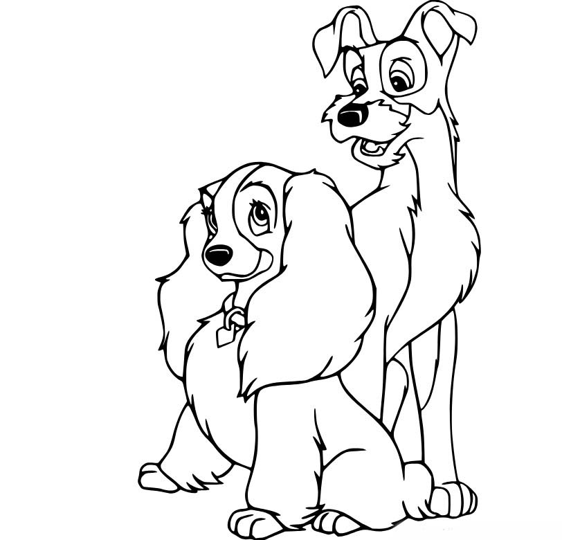 Susi und Strolch ausmalbilder