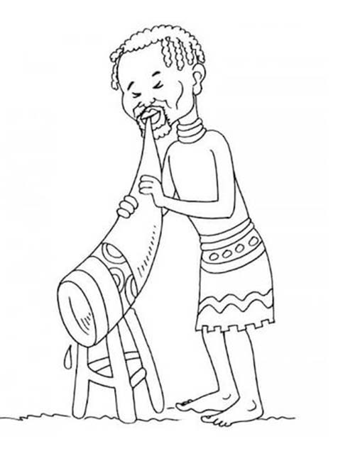 Zeichne Afrika einfach