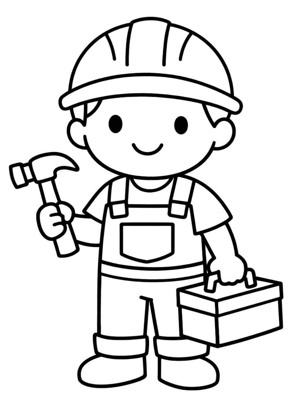 Zeichne Bauarbeiter Kostenlos