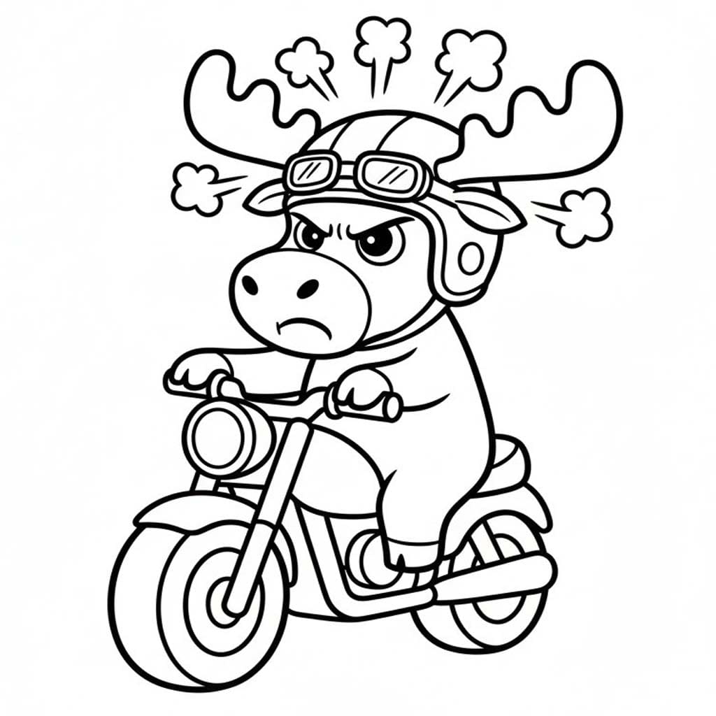 Zeichne Elch druckbare