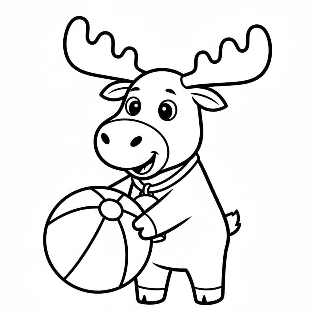 Zeichne Elch einfach