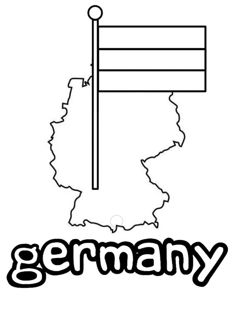 Zeichne Flagge Deutschlands basisch
