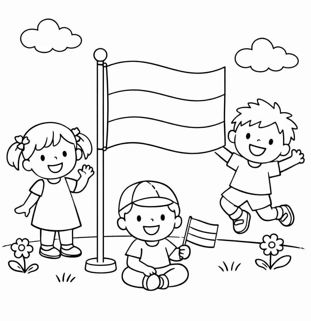 Zeichne Flagge Deutschlands Kostenlos