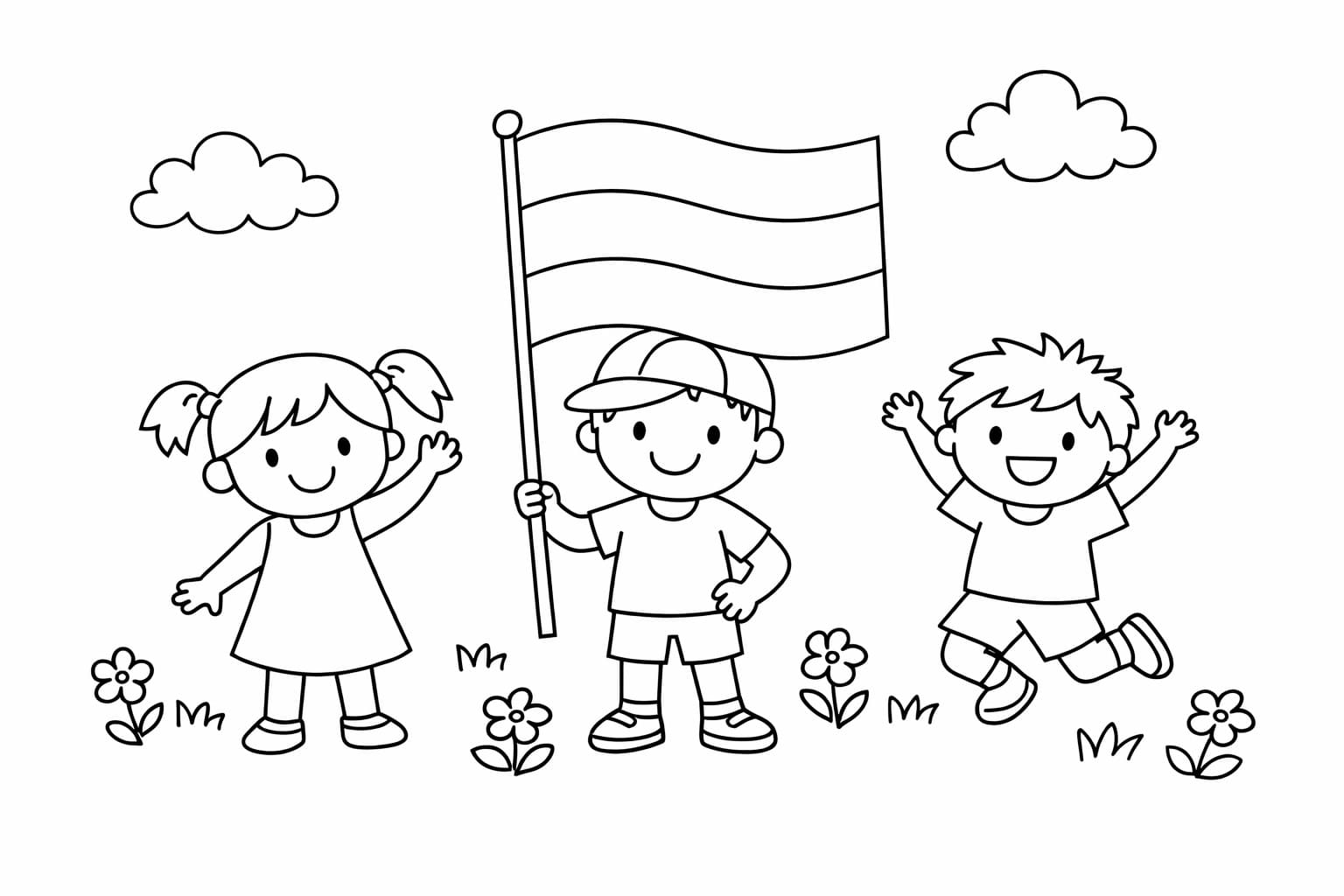 Zeichne Flagge Deutschlands Kostenlos druckbar