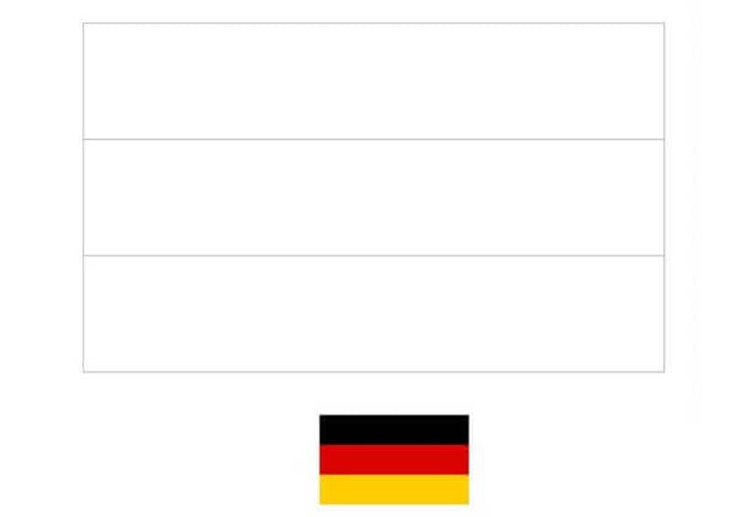 Zeichne Flagge Deutschlands Kostenlos einfach