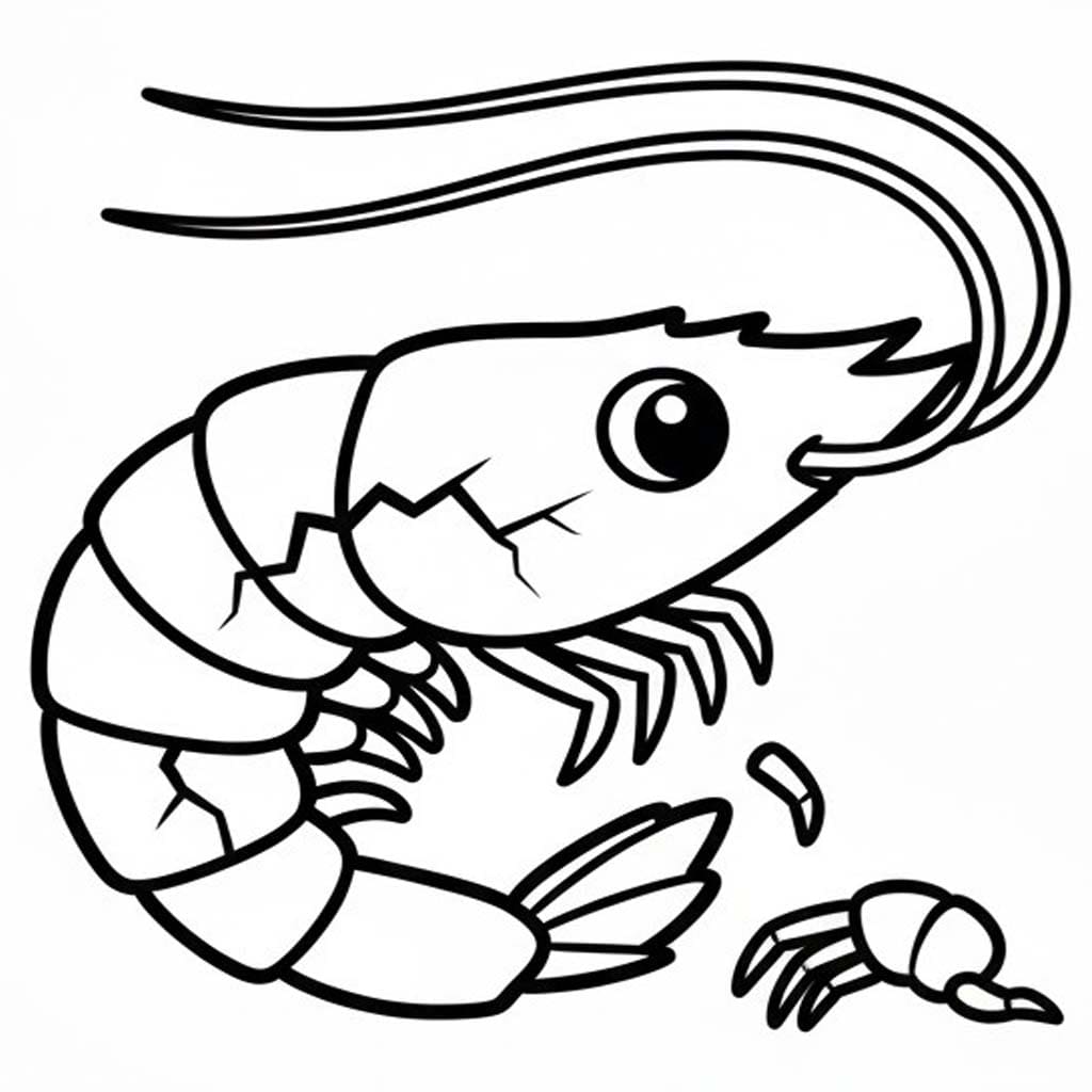 Zeichne Garnele kostenlos basisch