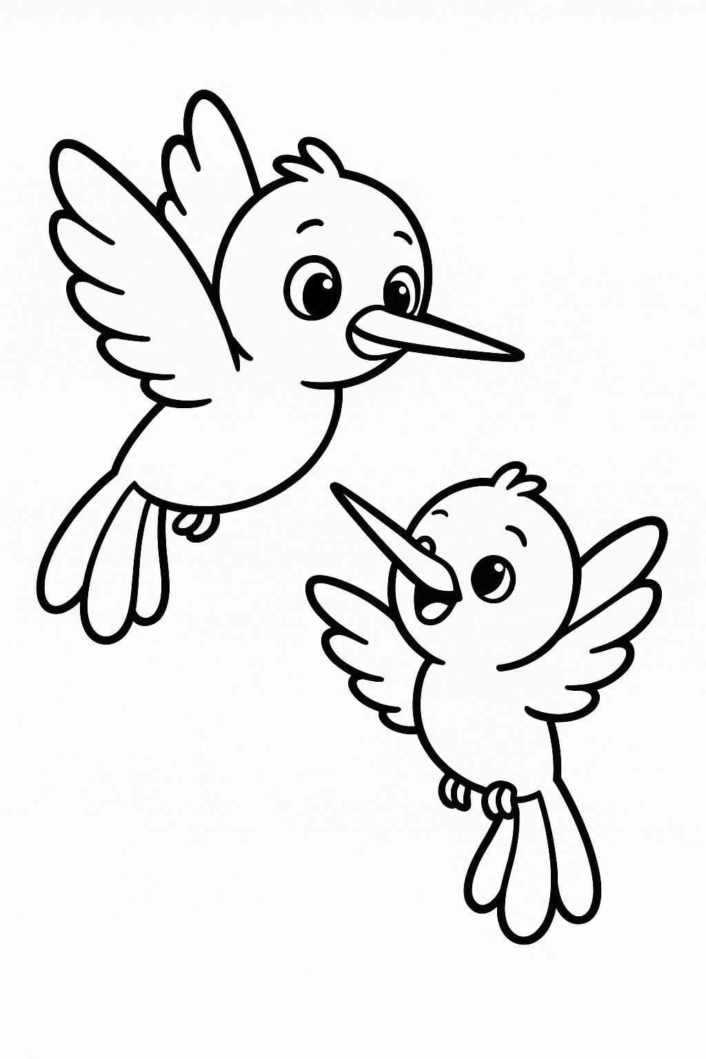 Zeichne Kolibri druckbare für Kinder