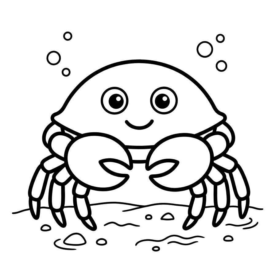 Zeichne Krabbe