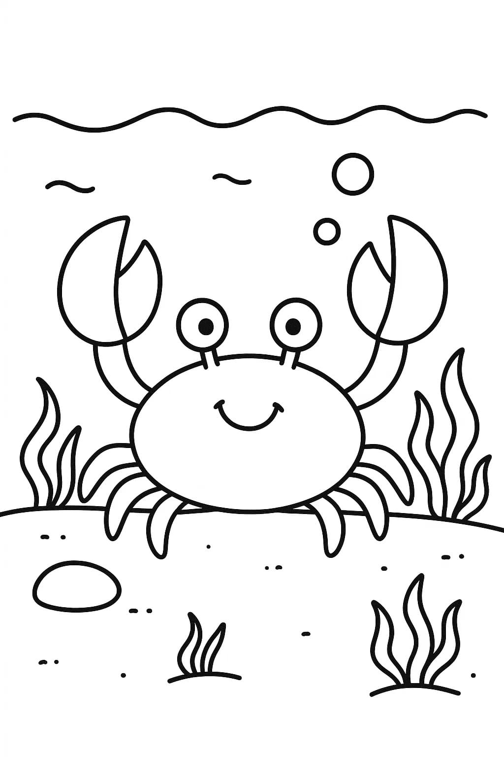 Zeichne Krabbe druckbare