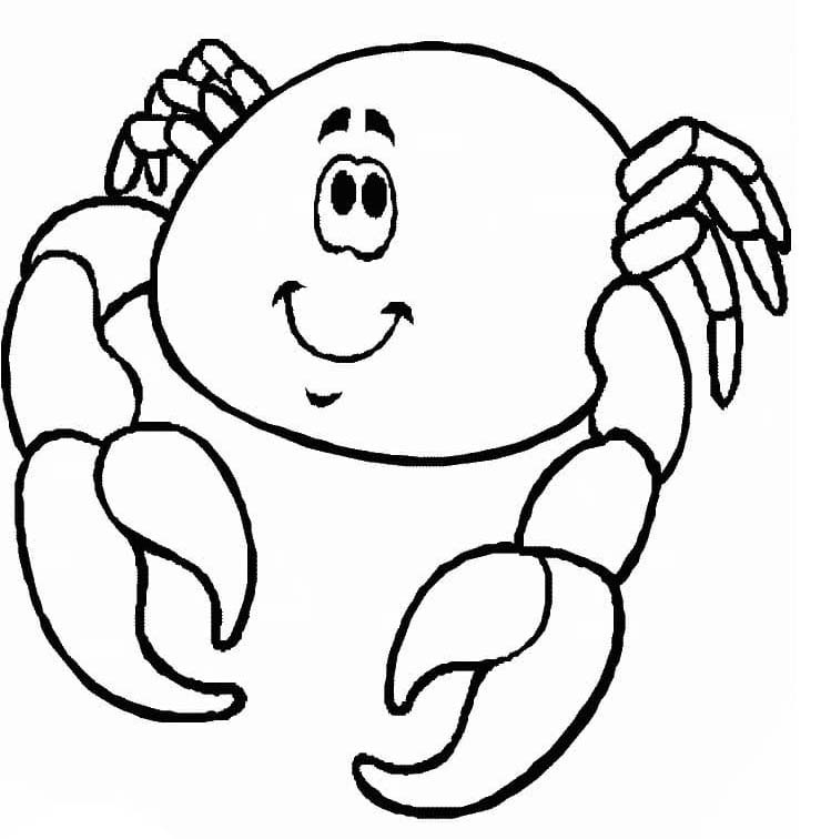 Zeichne Krabbe kostenlos basisch