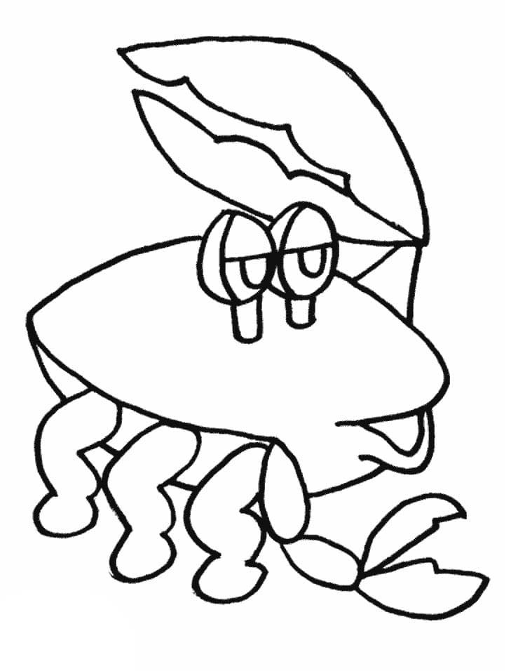 Zeichne Krabbe kostenlos druckbare basisch