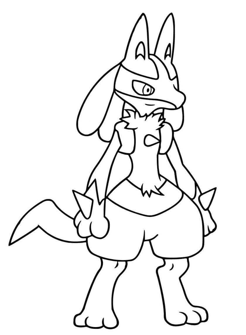 Lucario ausmalbilder