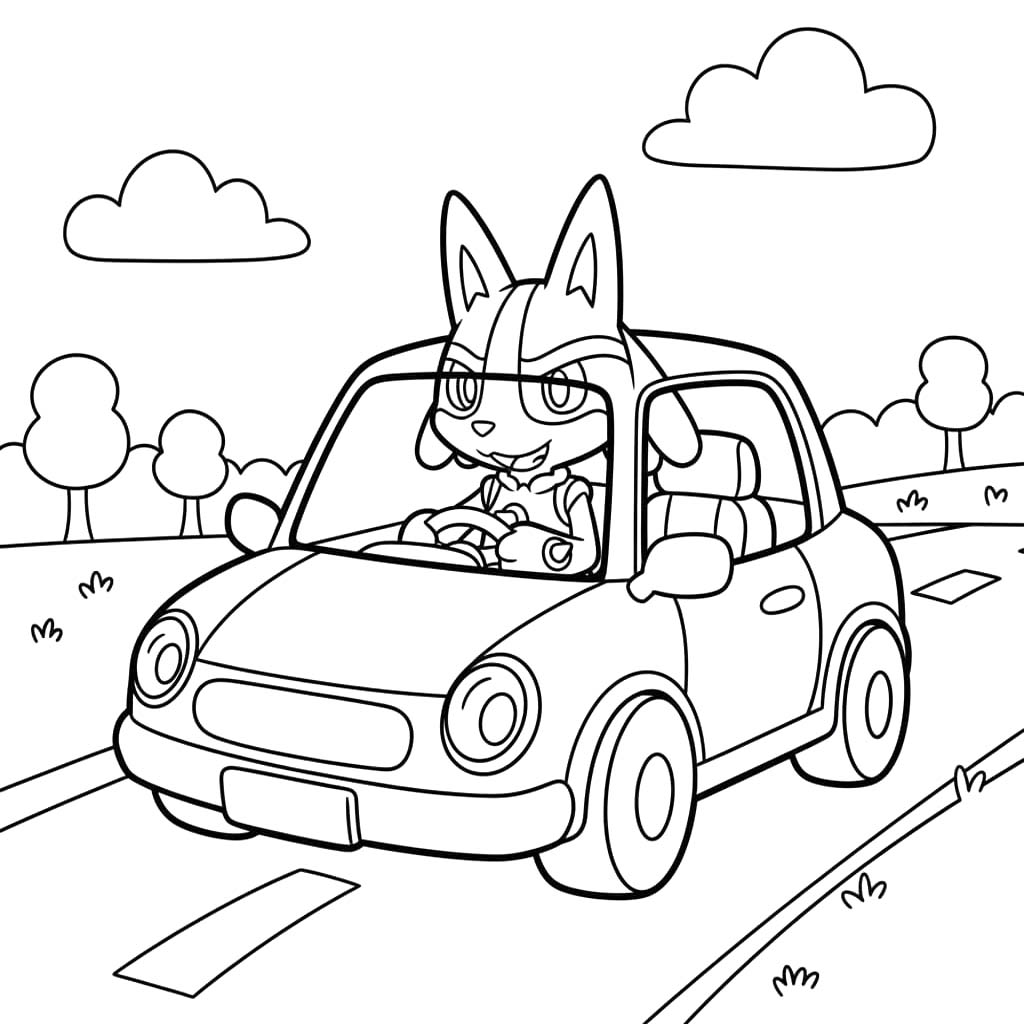 Zeichne Lucario kostenlos für Kinder