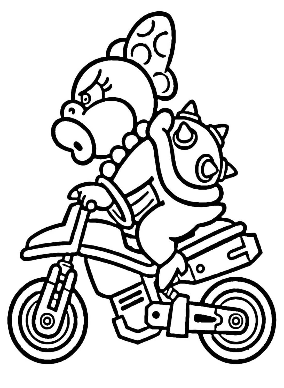 Zeichne Mario Kart druckbare für Kinder