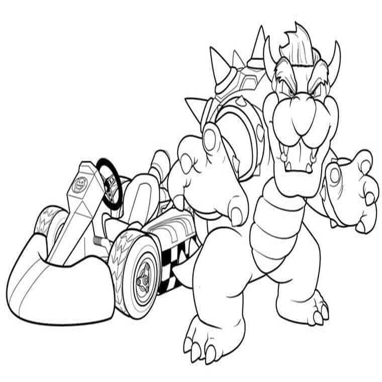 Zeichne Mario Kart kostenlos basisch