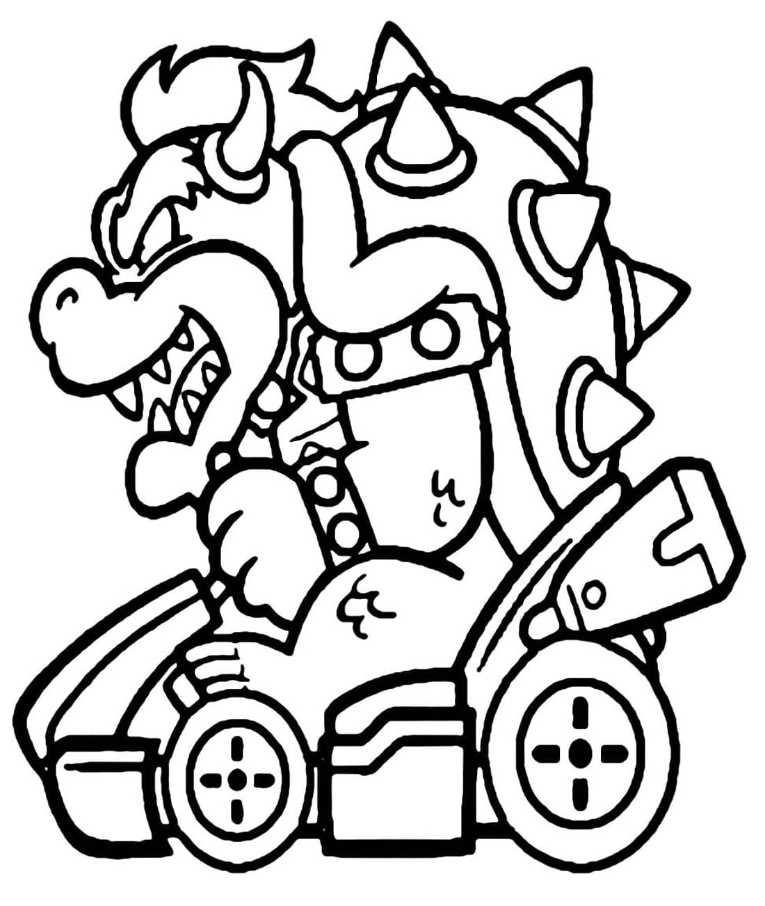 Zeichne Mario Kart kostenlos einfach