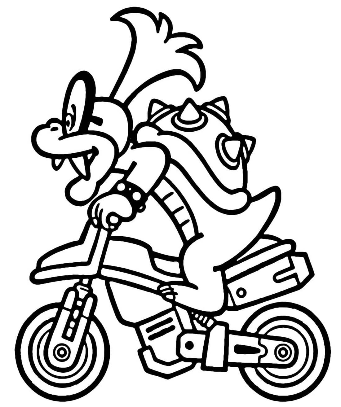 Zeichne Mario Kart kostenlos schlicht