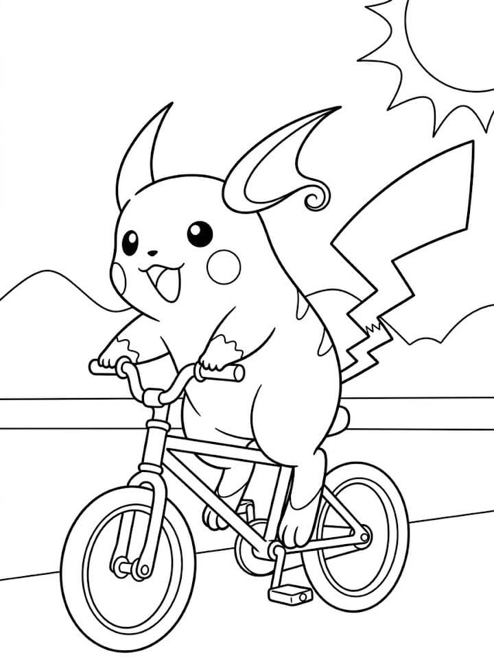 Zeichne Raichu einfach