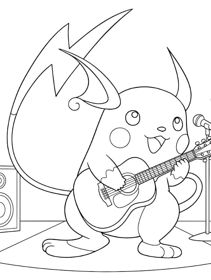 Zeichne Raichu kostenlos
