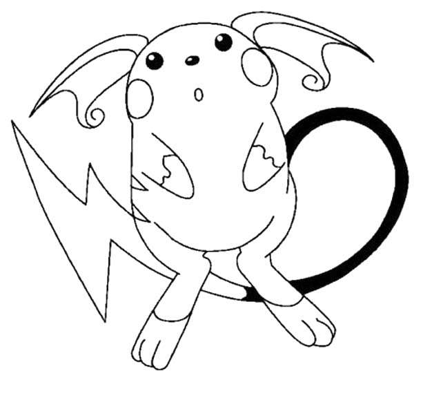Zeichne Raichu kostenlos einfach